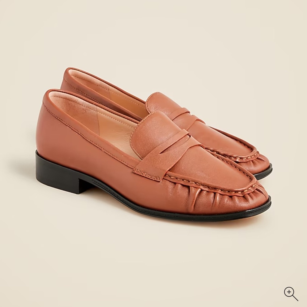 Maison Ruched NWT leather loafers